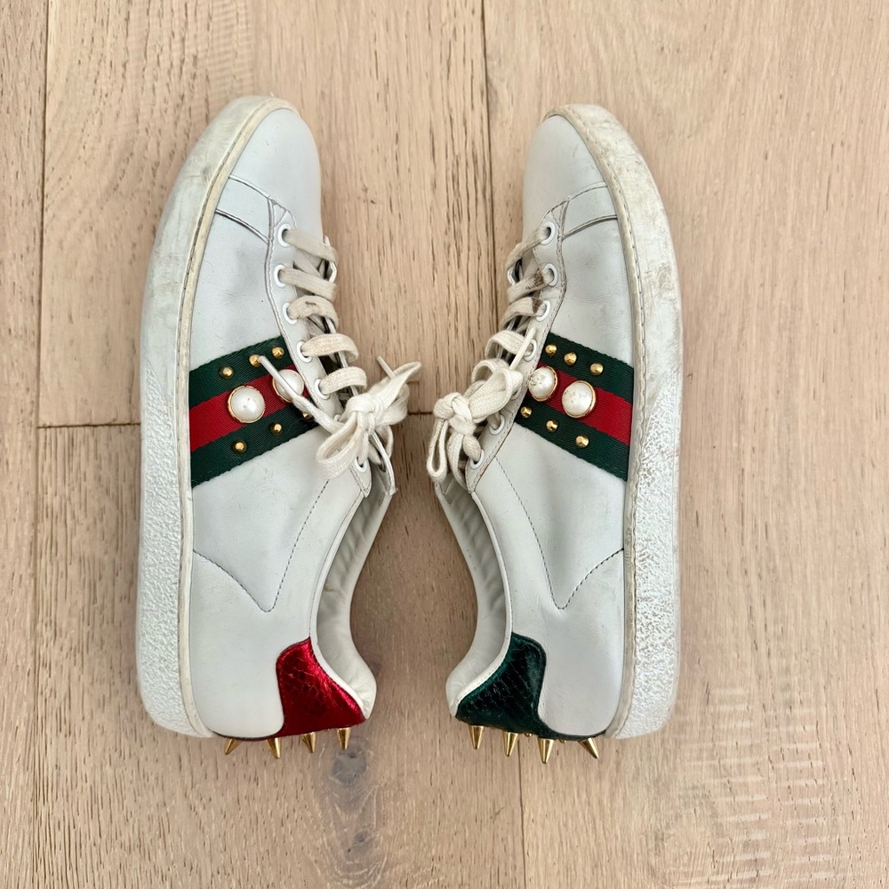 Gucci Ace Sneakers (women’s size 8US) - Picture 3 of 5